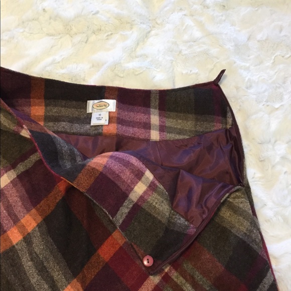 EUC Talbots 10 Wool Skirt Beautiful Color/Pattern - Picture 3 of 4